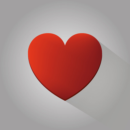 Vector illustration of realistic red paper heart Eps10のイラスト素材