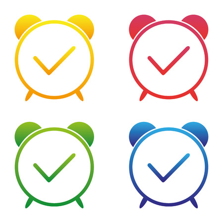 Vector - Clock time iconのイラスト素材