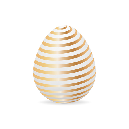 Golden easter egg. Vector illustration.のイラスト素材