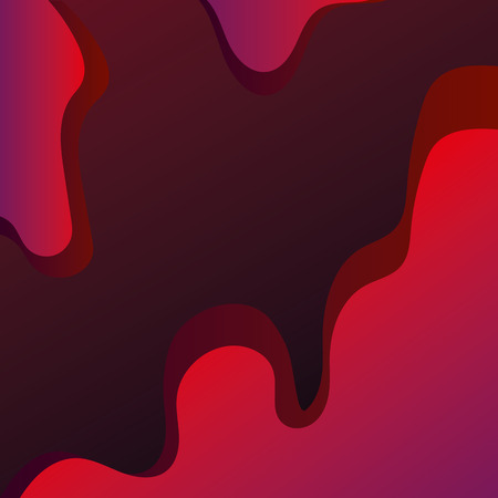 Colorful minimalistic geometric background with composition of fluid shapes in neon trendy pastel colors: electric pink, bright blue, cyan, magenta, Memphis aesthetics, retrofuturistic eclectic style.のイラスト素材