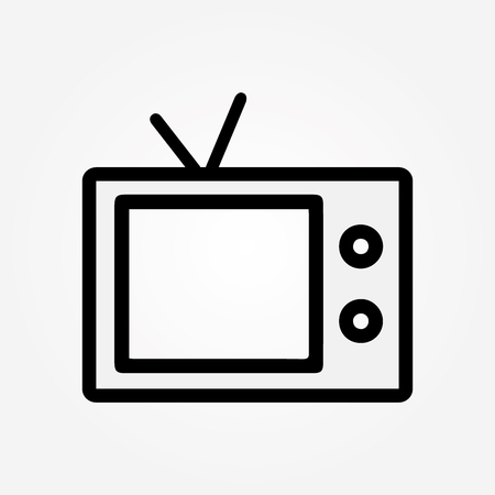 Television icon vector style designのイラスト素材