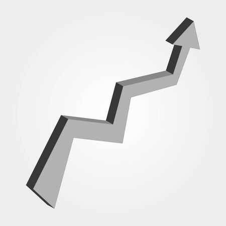 profit graphic design , vector illustration. Gray arrow up business.の写真素材