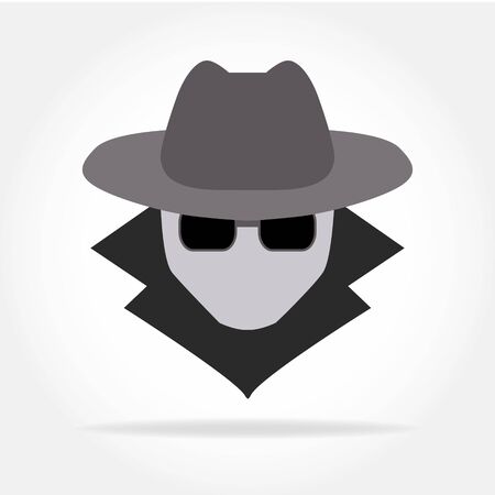 Spyware icon in simple design. Vector illustrationのイラスト素材