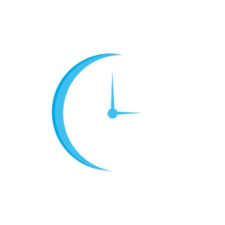 Clock icon in trendy flat style isolated on background.のイラスト素材
