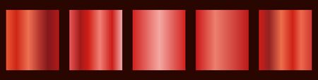 Red gradient collection for your design.Vector set of red gradientsのイラスト素材