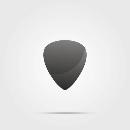 Guitar pick vector icon isolated on white background.のイラスト素材