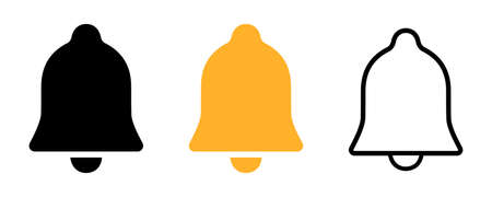 Notification bell icon. Incoming message. Vector illustrationのイラスト素材