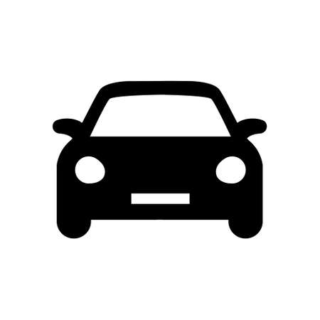 car icon isolated on white background. Vector illustrationのイラスト素材