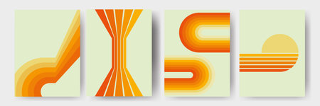 Clockwork poster retro background swirl. Psychedelic print. Vintage backgroundのイラスト素材