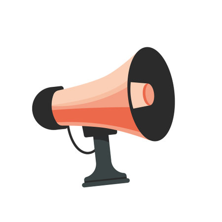 speaker for megaphone. Speaker. flat design isolated on white background. vector illustrationのイラスト素材