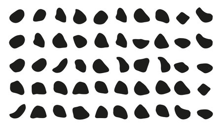 Flat potato chips. Set of fried crispy chips, wavy potato slices on white background. vector illustrationのイラスト素材