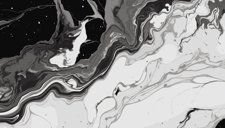 Abstract black marble texture, background pattern. Vector illustrationのイラスト素材
