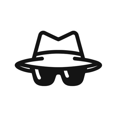 Anonymous person line icon isolated. Vector illustrationのイラスト素材