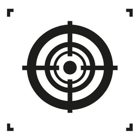 Target icon. Sight or target icon isolated. Vector illustrationのイラスト素材
