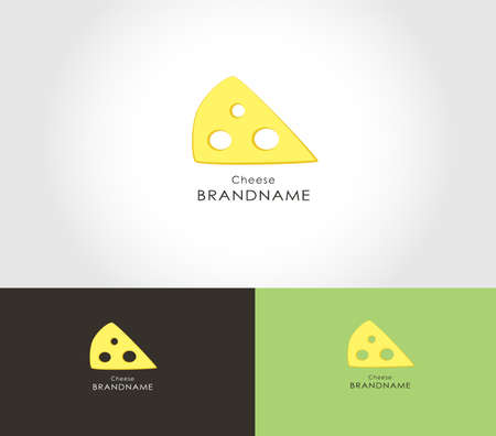 Cheese logotype for cheeseand dairy products. Smart and simple.のイラスト素材