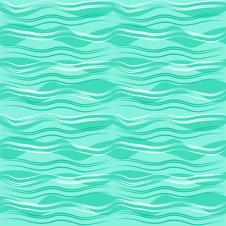 sea ocean water waves background patternのイラスト素材