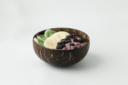 Coconut shell bowl , bowl made from coconut shellの写真素材