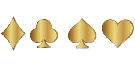 Set of four aces on a white background. Vector illustration.のイラスト素材