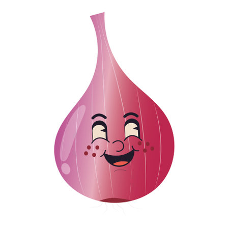 onion vegetable cartoon character vector illustration graphic design vector illustration graphic designのイラスト素材