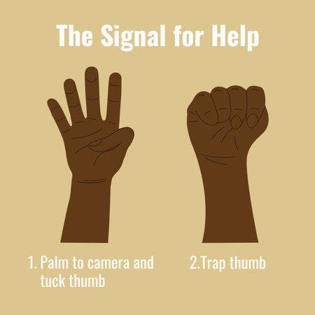 Black lives matter concept. Vector illustration of human hand with stop gesture.のイラスト素材