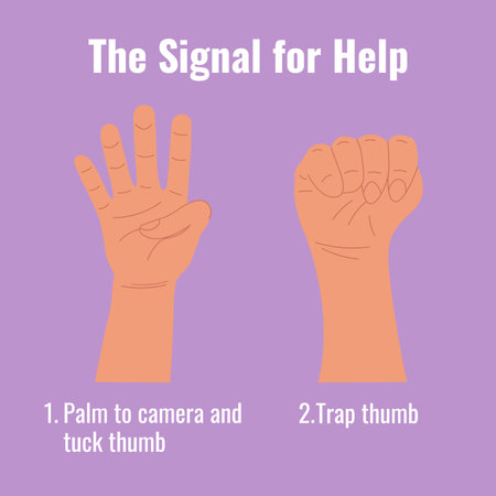 Vector illustration of a set of human hand gestures. Flat design.のイラスト素材