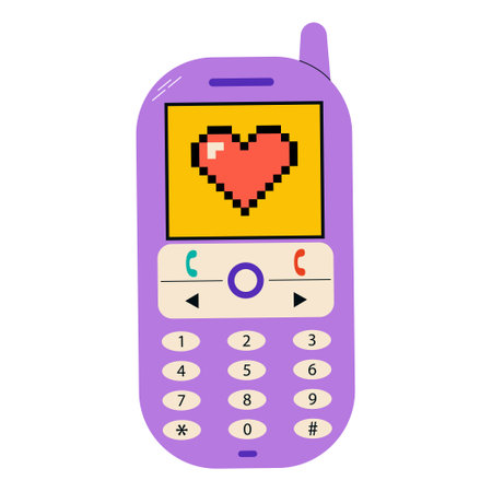 Mobile phone icon. Flat illustration of mobile phone vector icon for web designのイラスト素材