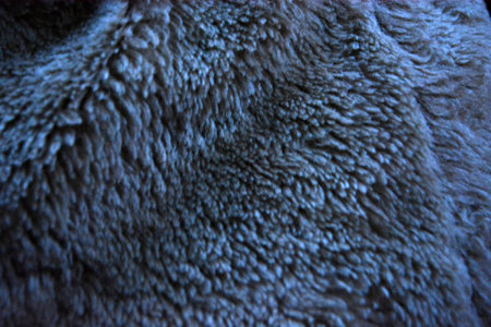Fur fluffy background, synthetic, not natural gray fluffy fur.の写真素材