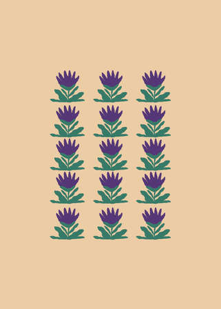Retro Flower Print, Flower Market Print, Pastel Aesthetic Print, Floral Wall art, Aesthetic Room Decor, Pastel Digital Downloadの写真素材