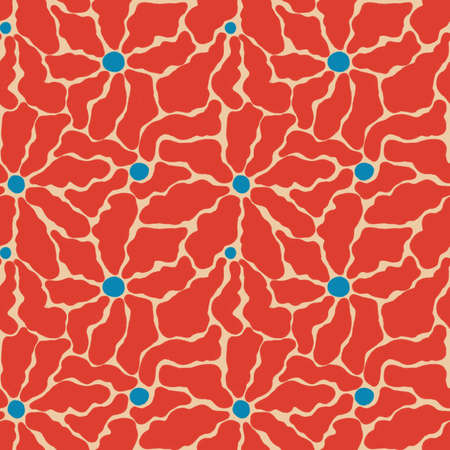 floral pattern. Illustration with little flowers. Print with flowers and leaves for textiles, printing, clothing, packaging, decor and wallpaper.の写真素材