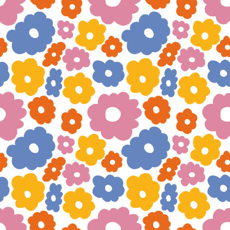 Illustration of modern exotic plants. Creative collage modern floral seamless pattern. Fashion template with flowers and leaves for textiles, printing, clothing, packaging, decor and wallpaper.の写真素材