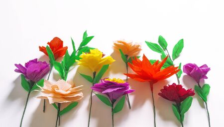 Easter eggs pattern. Volumetric yellow paint. Children's creativityの写真素材