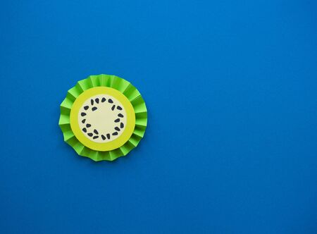 Fruit made of paper. Origami application training process. Hot Summerの写真素材