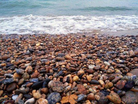 Baikal in the fallの写真素材