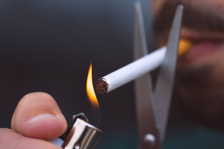 Stop smoking, quit smoking or no smoking cigarette
