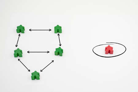 Stop coronavirus concept. Social distancing and self isolation