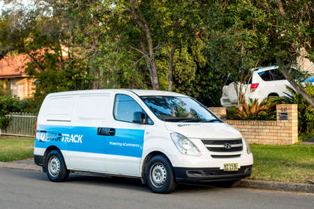 Sydney, Australia 2021-05-01 Star Track delivery van on a street. Star Track is delivery service...
