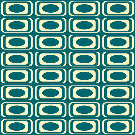 Geometrical pattern in retro colors, seamless background. For fashion textile, cloth, backgrounds.のイラスト素材
