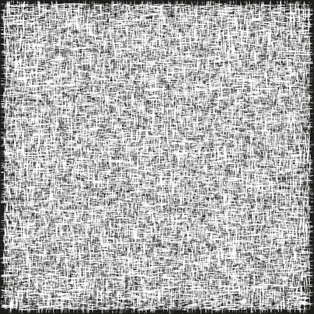 Grunge vector background. Distressed textile illusiration in black and white.のイラスト素材