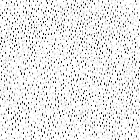 Abstract seamless background with hand drawn random dots and strokes. Hatching texture for your design.のイラスト素材