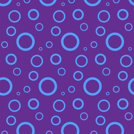 Seamless pattern with circles. Abstract background with bubbles. Purple wallpaper. Fantasy water illustrationの写真素材
