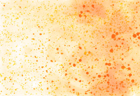 Abstract colorful watercolor background. Watercolor wet texture with blots. Beautiful creamy and peach colors on white. Gradient with splash texture. Creative wallpaper. Aquarelle textureの写真素材