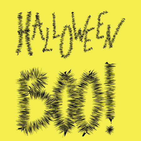 Black text isolated on yellow board.のイラスト素材