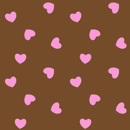 Romantic seamless pattern with pink hearts. Vector illustration. Image for Valentines poster or cover. Repeating, endless design. Print for textiles, fabric, wallpaper, cards, gift wrap and clothes.のイラスト素材