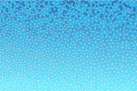 Vector abstract triangular background with white mesh in light blue colors.のイラスト素材