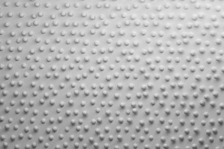 Pattern with simple white spheres on the white plain surface. 3d illustration.の写真素材