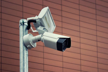 Outdoor cctv control watching camera used for safety monitoring.