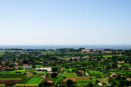 View from the city of Arichcha on the neighborhood. Italyの写真素材