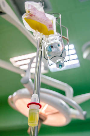 Blood plasma used during surgery.の写真素材