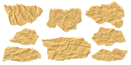 Vector illustration of torn pieces of paper Graphics texture background for designのイラスト素材