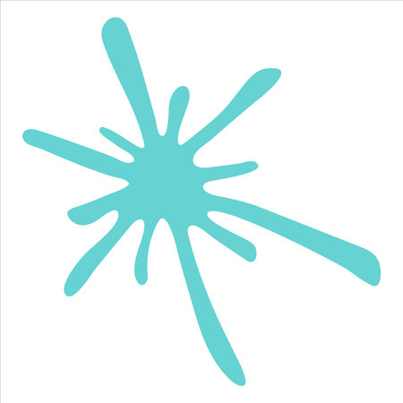 Cute hand drawn snowflake Vector winter clipart Christmas and New Year doodleのイラスト素材